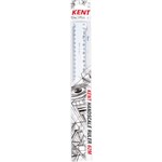 KENT 62M DOUBLE SIDED SCALE RULER 300MM WHITE