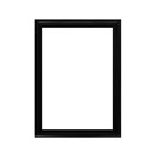 A4 CERTIFICATE FRAME NO STAND BLACK 