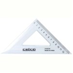 CELCO SET SQUARE 45 DEGREES 210MM CLEAR