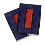 DESKMATE 0317050 DATER REPLACEMENT INK PAD BLUE AND RED PK2
