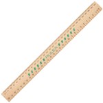 CELCO RULER WOODEN UNPOLISHED 300MM