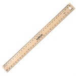 CELCO RULER WOODEN POLISHED DRILLED 300MM