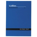COLLINS NOTEBOOK SOFT COVER FEINT RULED 168 PAGE A6 BLUE