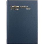 COLLINS NOTEBOOK CASEBOUND 168 PAGE A6 BLUE