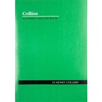 COLLINS A24 SERIES ANALYSIS BOOK 10 MONEY COLUMN FEINT RULED STAPLED 24 LEAF A4 GREEN