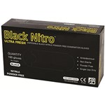 NITRILE POWDER FREE GLOVE  MEDIUM  BLACK BOX 100