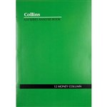 COLLINS 10212 A24 SERIES ACCOUNT BOOK A4 24 LEAF 12 MONEY COLUMN