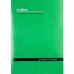 COLLINS 10213 A24 SERIES ANALYSIS BOOK 13 MONEY COLUMN FEINT RULED STAPLED 24 LEAF A4 GREEN