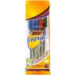 BIC 954371 CRISTAL BALLPOINT PENS MEDIUM ASSORTED PACK 5