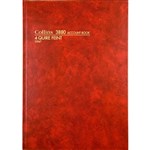 COLLINS 3880 SERIES ACCOUNT BOOK 4 QUIRE FEINT RULED 192 LEAF A4 RED