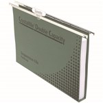CRYSTALFILE 11127C SUSPENSION FILES DOUBLE CAPACITY WITH TABS AND INSERTS PK10