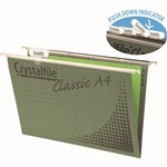 CRYSTALFILE 111280CY SUSPENSION FILE CLASSIC  A4  COMPLETE GREEN BX50