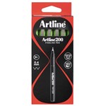ARTLINE 120014 200 200 FINELINER 04MM LIME GREEN BOX 12