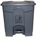 CLEANLINK 12057 RUBBISH BIN WITH BULLET LID WITH PEDAL 30 L