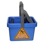 CLEANLINK 12083 MOP BUCKET PLASTIC WRINGER 9 LTR BLUE