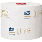 TORK 127510 T6 TOILET TISSUE PREMIUM MIDSIZE SOFT 3 PLY EMBOSSED 99MM X 70M WHITE ROLL CTN27