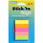STICKON 13500 INDEX FLAGS NEON ASSORTED COLOURS