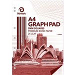 OLYMPIC 141373 GRAPH PAD A4 5MM SQUARES 25 LEAF