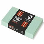 OLYMPIC 141452 RULED SYSTEM CARDS 75 X 125MM GREEN PACK 100
