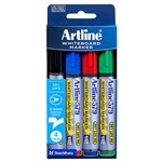 ARTLINE 157944 579 WHITEBOARD MARKER MEDIUM CHISEL POINT 2050MM WALLET 4
