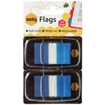 MARBIG 1813501 FLAGS POPUP 25 X 44MM 50 FLAGS BLUE PACK 2