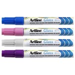 ARTLINE 183041 GLASS MARKER 2MM ASSORTED BOX 12