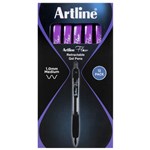 ARTLINE 187106 FLOW RETRACTABLE PEN PURPLE BOX 12