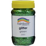 RAINBOW GLITTER 250G JAR GREEN