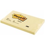 3M 655 POSTIT NOTES 100 SHEETS PER PAD 76 X 127MM YELLOW  EACH 