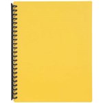 MARBIG DISPLAY BOOK REFILLABLE WITH INSERT COVER 40 POCKET A4 YELLOW