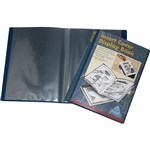 COLBY DISPLAY BOOK INSERT COVER 10 POCKET A4 NAVY