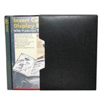 COLBY 245A60 DISPLAY BOOK WITH INSERT COVER AND SPINESLIP COVER A4 60 POCKET BLACK