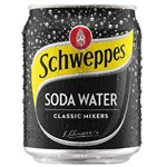 SCHWEPPES SODA WATER CAN 250ML CARTON 24