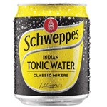 SCHWEPPES  TONIC WATER  CAN 250ML CARTON 24