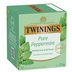 TWININGS TEABAGS HERBAL INFUSIONS PURE PEPPERMINT PACK 10