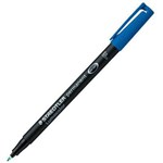 STAEDTLER 317 LUMOCOLOR PERMANENT MARKER 10MM BLUE BOX 10