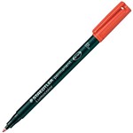 STAEDTLER 3182 LUMOCOLOR OHP MARKER PERMANENT FINE POINT 06MM RED