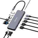 VERBATIM CMH14 USBC MULTIPORT HUB 14 PORTS GREY