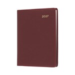2026 COLLINS BELMONT POCKET DIARY WEEK TO VIEW WITH PENCIL A7 BURGUNDY