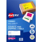 AVERY 35957 L7163FP LASER LABEL 14SHT 991X381MM FLURO PINK PK25SHTS