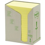 3M 655RTY POSTIT RECYCLED NOTES 127 X 76MM YELLOW PK16