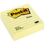 3M 675YL POSTIT FAT PAD 984X984 YELLOW RULED