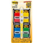 3M 680RYBGVA POSTIT FLAGS VALUE PACK 4 STANDARD FLAGS WITH FREE POSTIT PEN