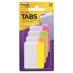 3M 686PLOY POSTIT DURABLE TABS 50 X 38MM 6 TABS EACH PINK LIME ORANGE AND YELLOW