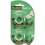 SCOTCH 810 MAGIC TAPE ON DISPENSER 19MM X 16M PACK 2