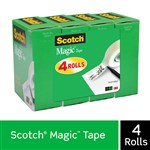 3M 810 SCOTCH MAGIC TAPE 19MM X 25MTR PACK 4 MULTI PACK