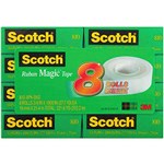 3M 810 SCOTCH MAGIC TAPE 19MM X 25MTR PK8 MULTI PACK