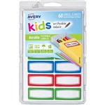 CLABELS RECTANGULAR ASSORTED PACK 60