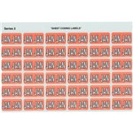 AVERY 43401 SIDE TAB LABEL JAN COLOUR CODE 23 X 38MM PINK PK180