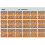 AVERY 43403 SIDE TAB LABEL MAR COLOUR CODE 23 X 38MM ORANGE PK180